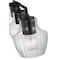Nuvo Destin 3-Light Vanity, E26 60W, Black And Silver Accent, Clear Ribbed 60/7703 - alternate 4